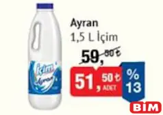 İÇİM AYRAN 1,5 L İÇİM AYRAN 1,5 L
